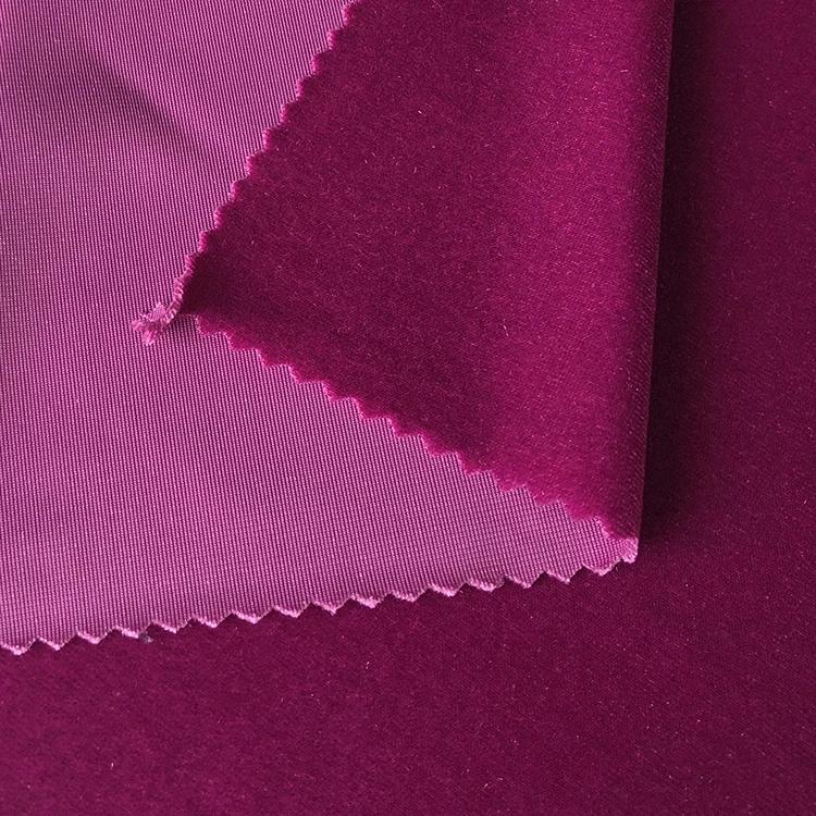 KS Velvet Micro 92% Polyester 8% Spandex Fabric Velour Fabric For Dress