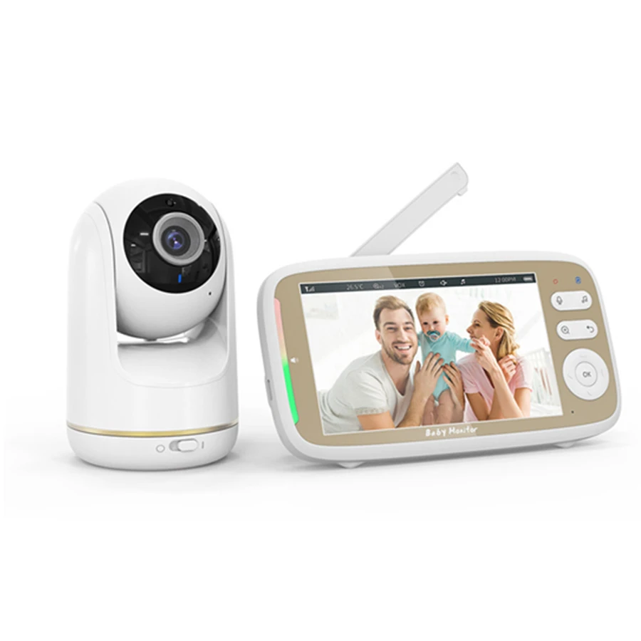 5inch 720P HD Wireless Baby Monitors Remote Pan Tilt Digital Zoom Night Vision Babyphone Babyfoon Camera Video Nanny