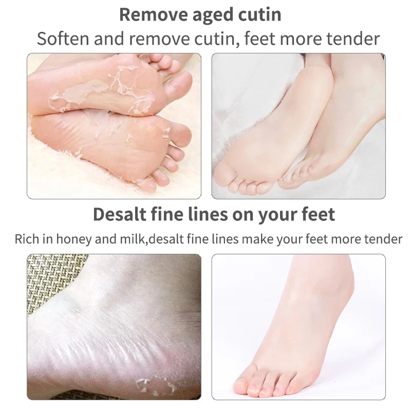 Оптовая продажа, органический медовый воск для рук, отбеливающий Уход за ногами, увлажняющая отшелушивающая увлажняющая маска для ног, пилинг