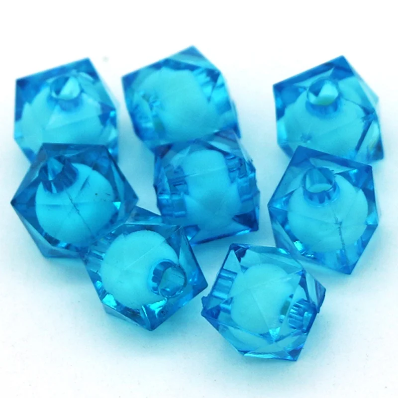 500g/bags Mixed Color Faceted Acrylic clear Beads Loose Beads for DIY Jewelry Making