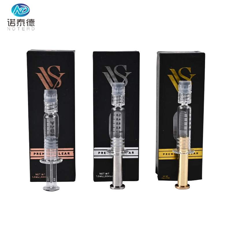 10ml 5ml big size glass syringe 1 ml  luer lock prefilled oil syringes packaging