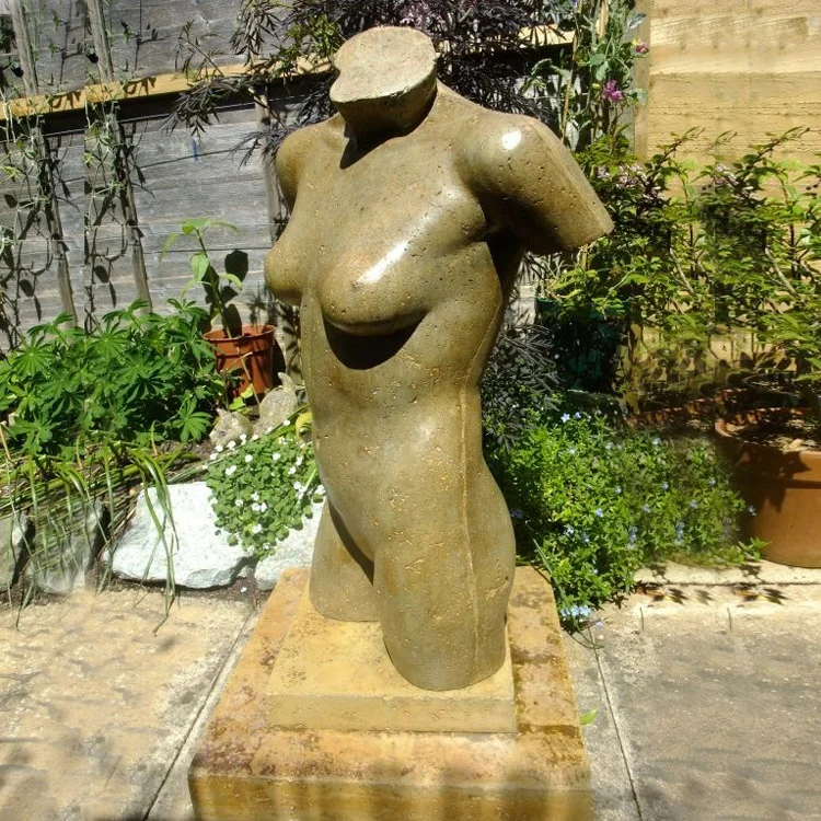 Life size decoration nude bronze female torso sculpture for sale