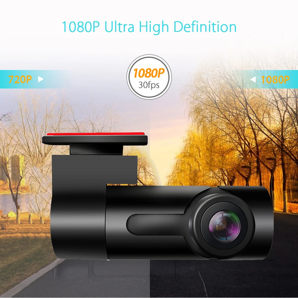  Vanci G10 скрытый WiFi парковочный монитор HD 720P Автомобильный регистратор вождения без экрана автомобильный черный