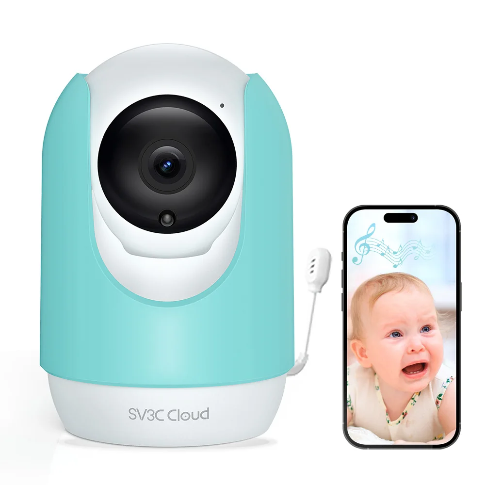 Latest Intelligent Ai Smart home surveillance camera Baby Temperature detection wifi tuya security Nanny camera