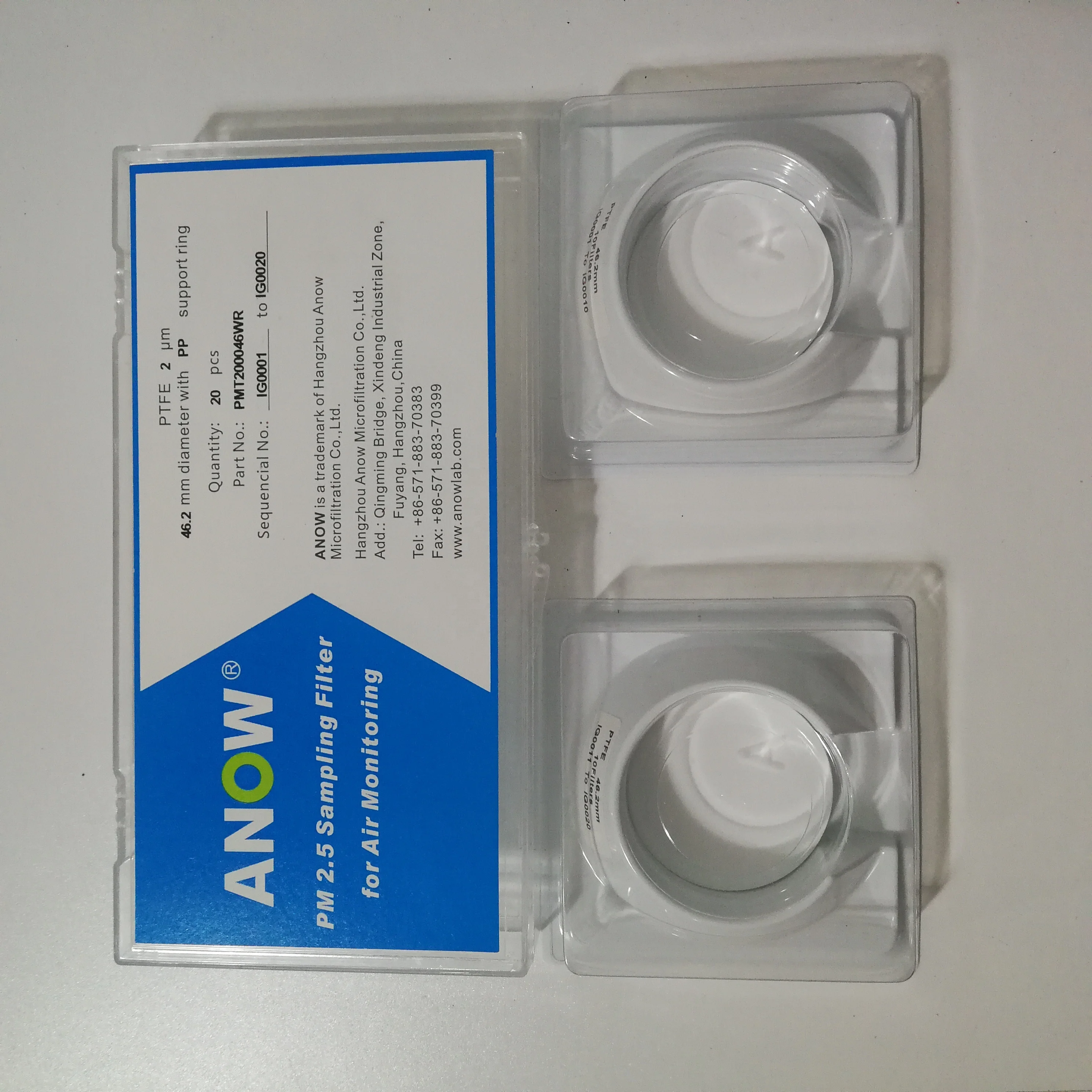 Контроль качества воздуха ПТФЭ 2 микрон PM 5 Мембрана для мониторинга датчика
