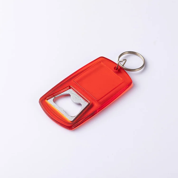 Custom Acrylic Blank Photo Frame Keychain Opener Destapador De Cerveza Beer Bottle Opener