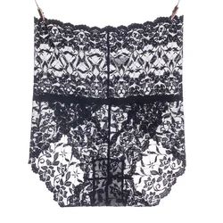 Wholesale Sexy Women Underwear High Waist Transparent Lace Panties