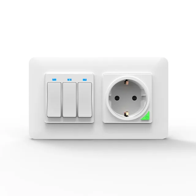 Европейские розетки и переключатели Tuya Smartlife с Wi-Fi штепсельная розетка для выключателя света устройства умного дома 100-240 В 16