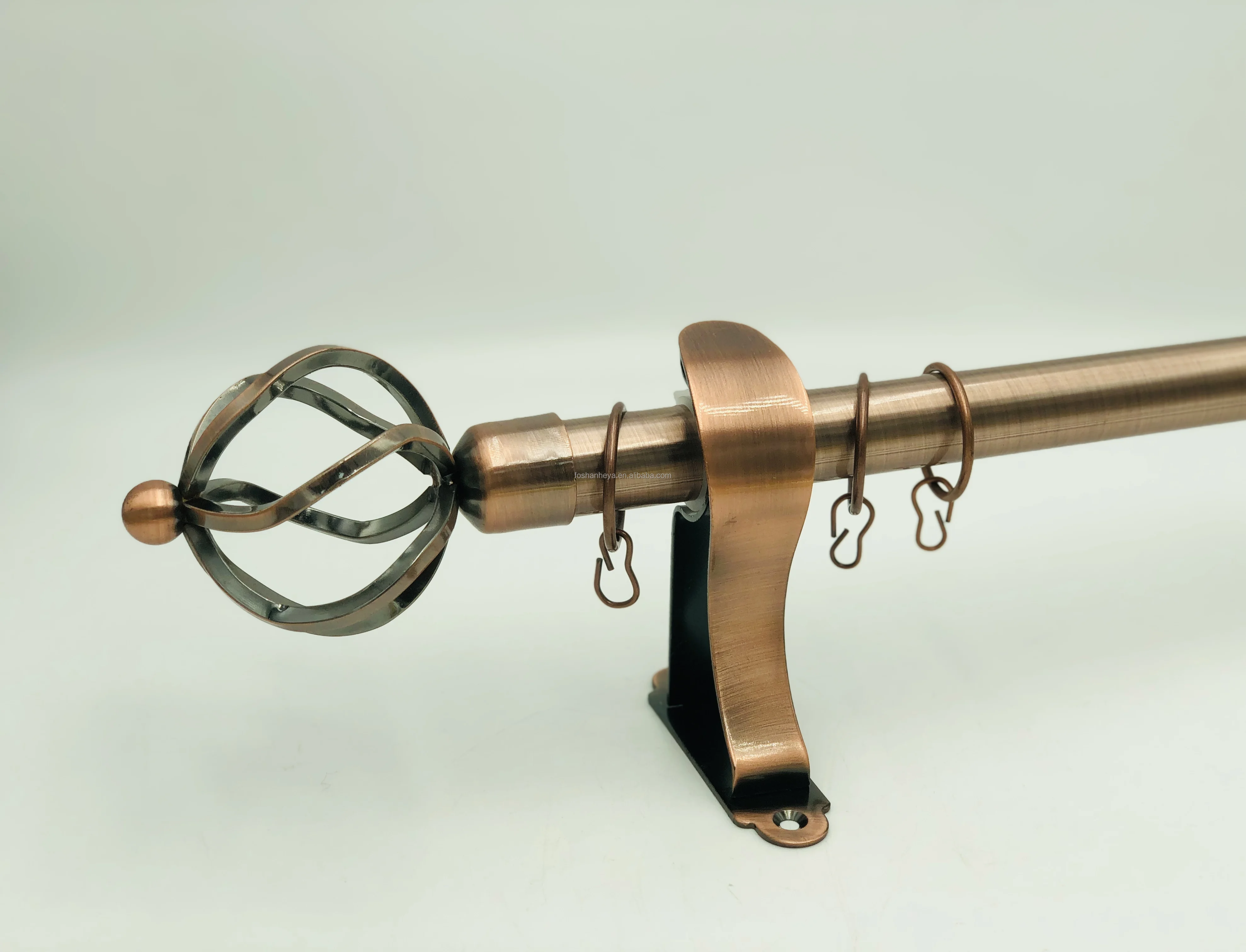 China Factory Curtain Accessories Extendable Metal Curtain Iron Double Curtain Pipes Poles Tubes Rods