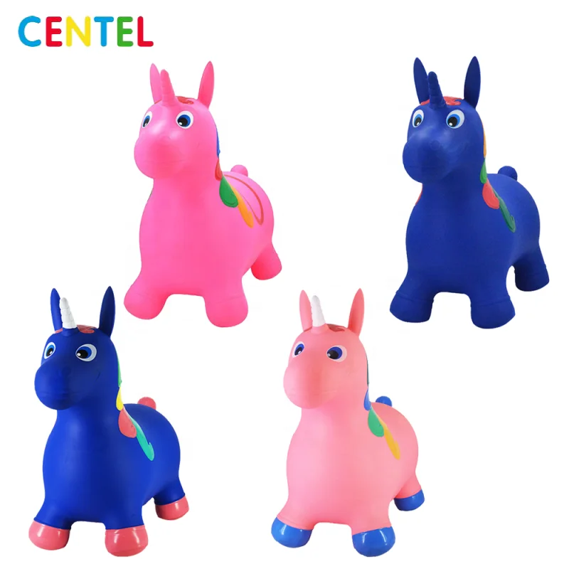 
Unicorn inflatable space hopper ride-on bouncy pony horse 