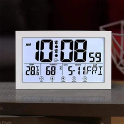 Фабричное высококачественное украшение для дома с календарем многоязычные цифровые ЖК-светящиеся часы