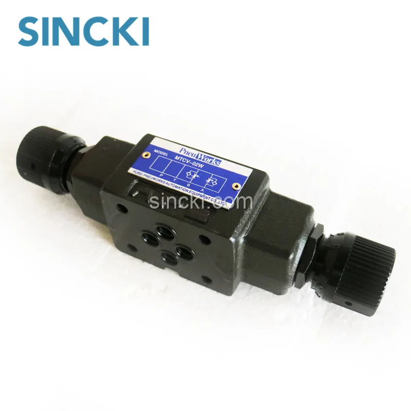 Yuken Type MTCV-02 Modular Hydraulic check Throttle Valve