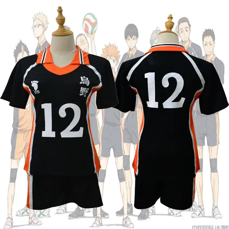 Haikyuu Косплей Костюм Karasuno старшая школа волейбол клуб Хината Shyouyou спортивная одежда Джерси Униформа