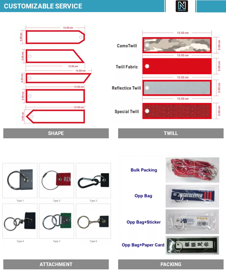 REMOVE BEFORE FLIGHT Embroidery Keychain Aviation Key Tag For Pilots