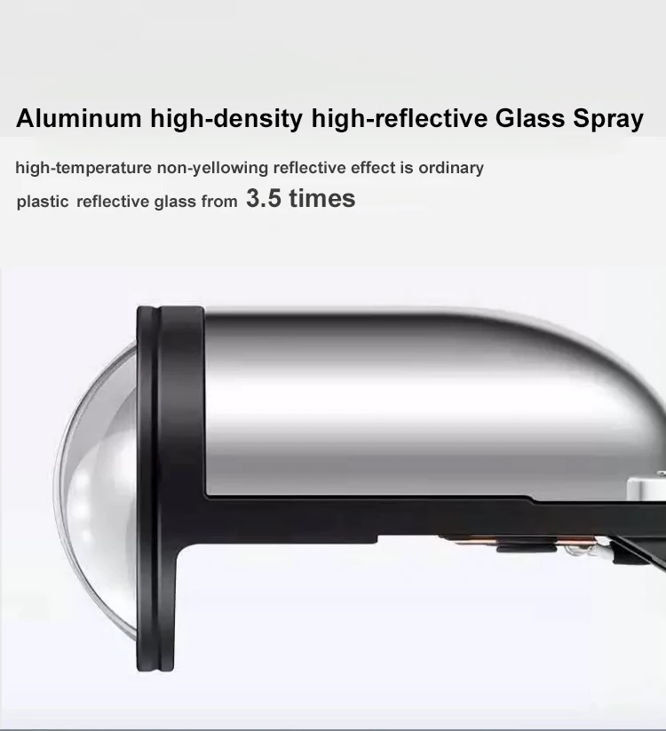 BI LED h4 led car projector lens with laser light led light bulb for car