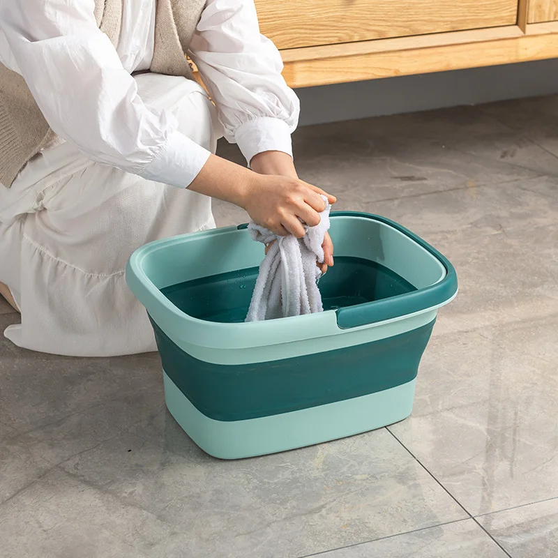 Large Foot Soaking Bath Basin Tub FootBath Spa Wash Bucket at Home Massage Collapsible Foot Wash Basin Foot