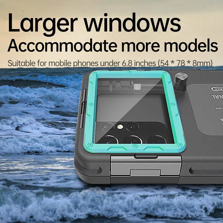 15 meters/50ft waterproof professional universal Shellbox waterproof diving phone case for diving/snorkeling/swimming