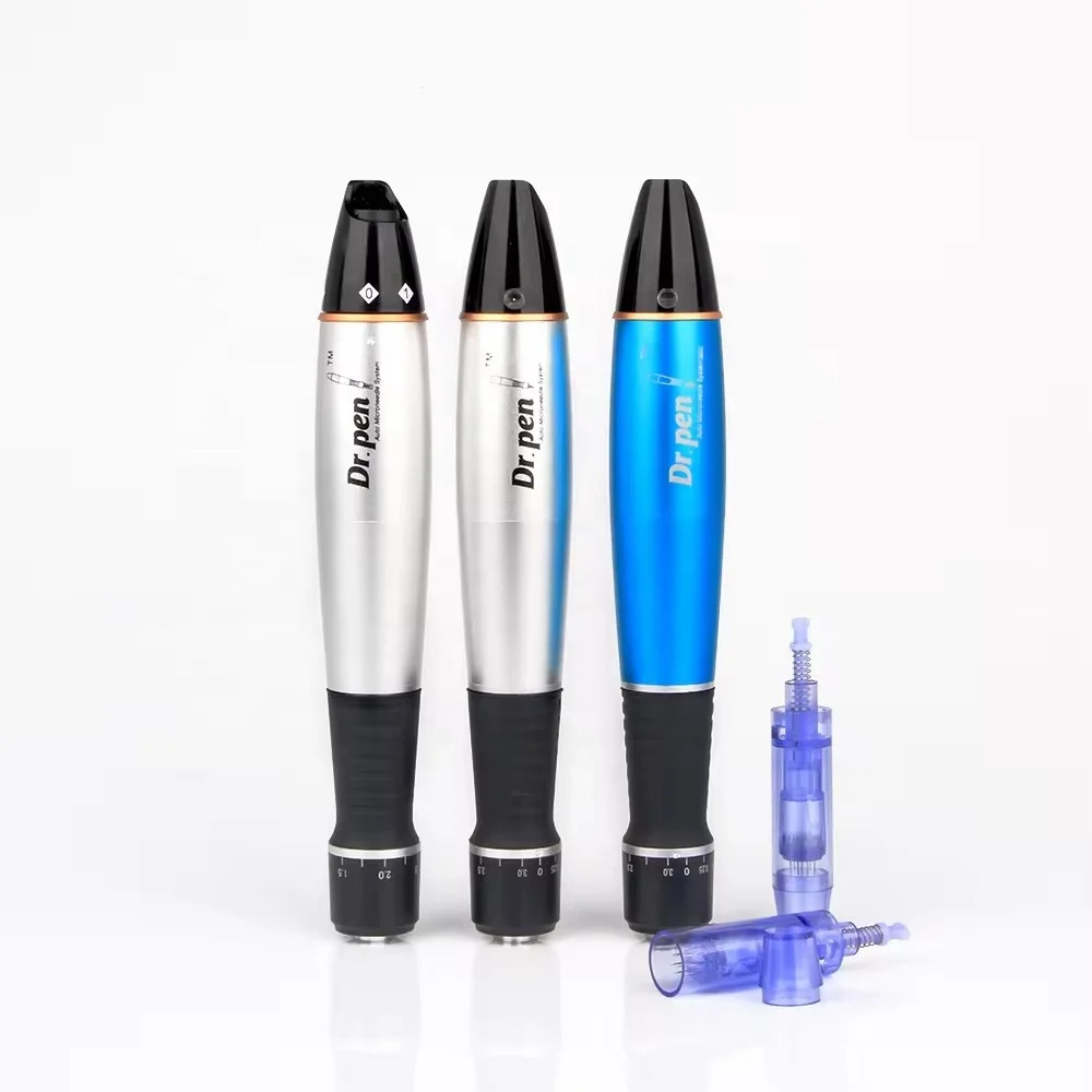 Disposable micro Dr Pen A1 Blue Needles with Cover 9/12/24/36/42 Pins Needle Cartridge Derma Pen Microneedling Cartridges