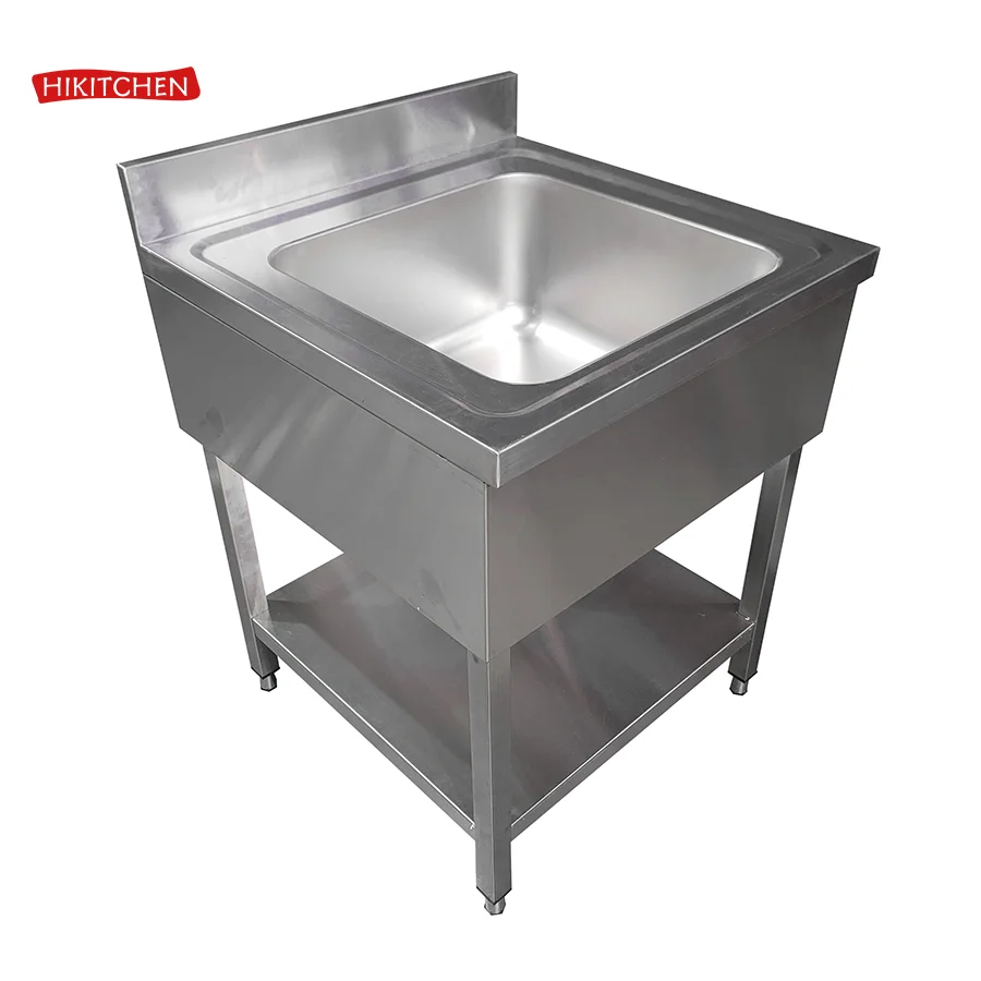 Outdoor Stand Square Legs Stainless Steel Commercial Kitchen Basin Sink For Other Hotel & Restaurant Equipment Supplies