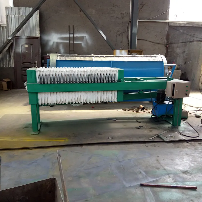 
Plate and frame mud dewatering machine for sludge filter press 