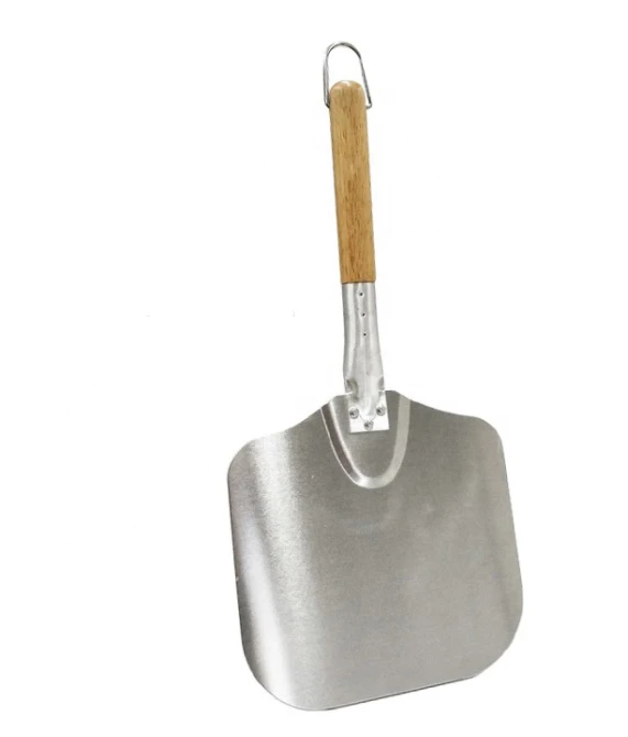 
Wholesale kitchen supplies shovel handle wood turning pizza kit pizza tool peel mini aluminum metal pizza shovel 