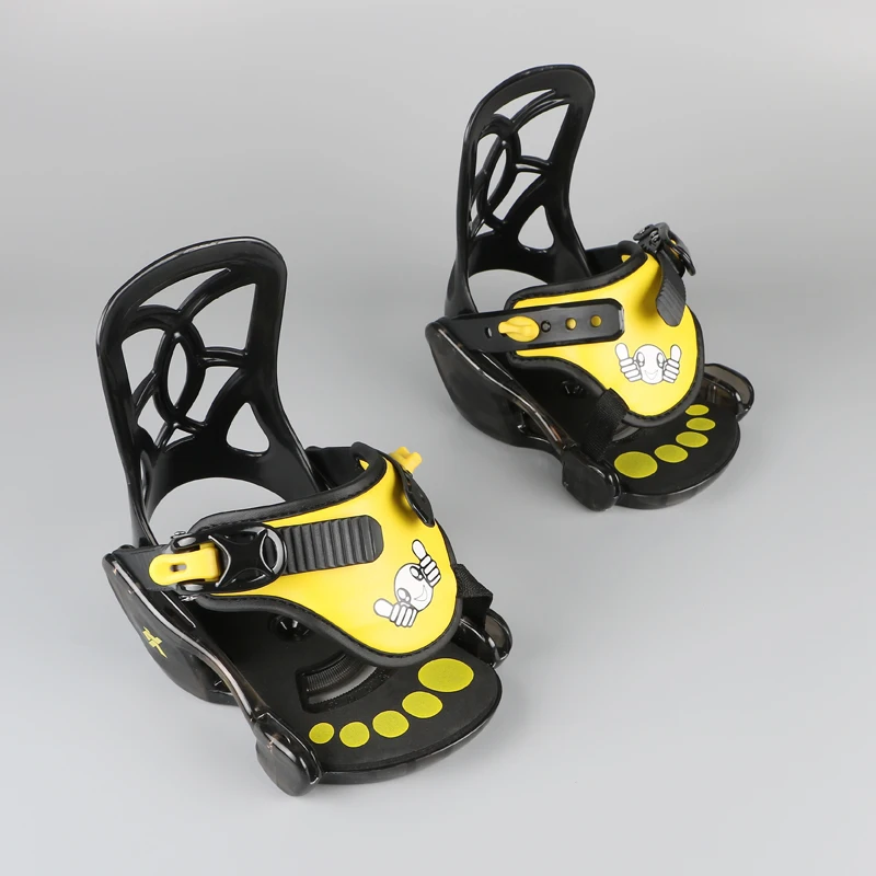 Adjustable Yellow Union Custom Alpine Skis Snowboard Bindings