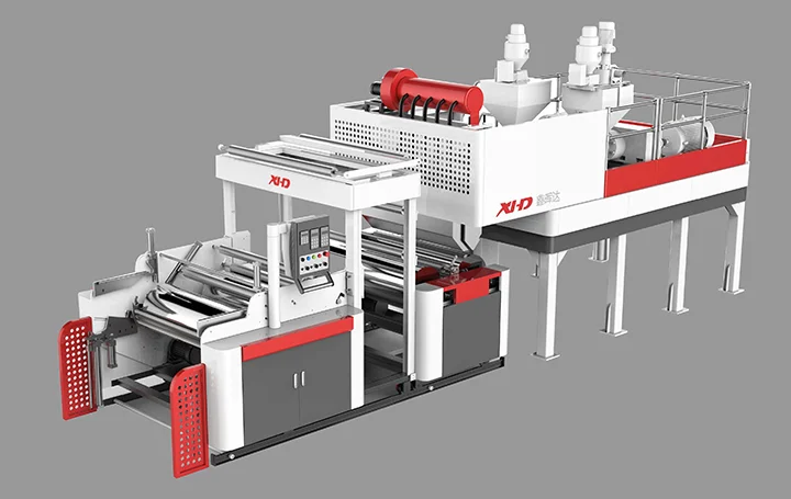 Экструзионная Машина для литой стрейч-пленки XHD 55/75-1250 1000 мм (сертифицировано ISO; CE)
