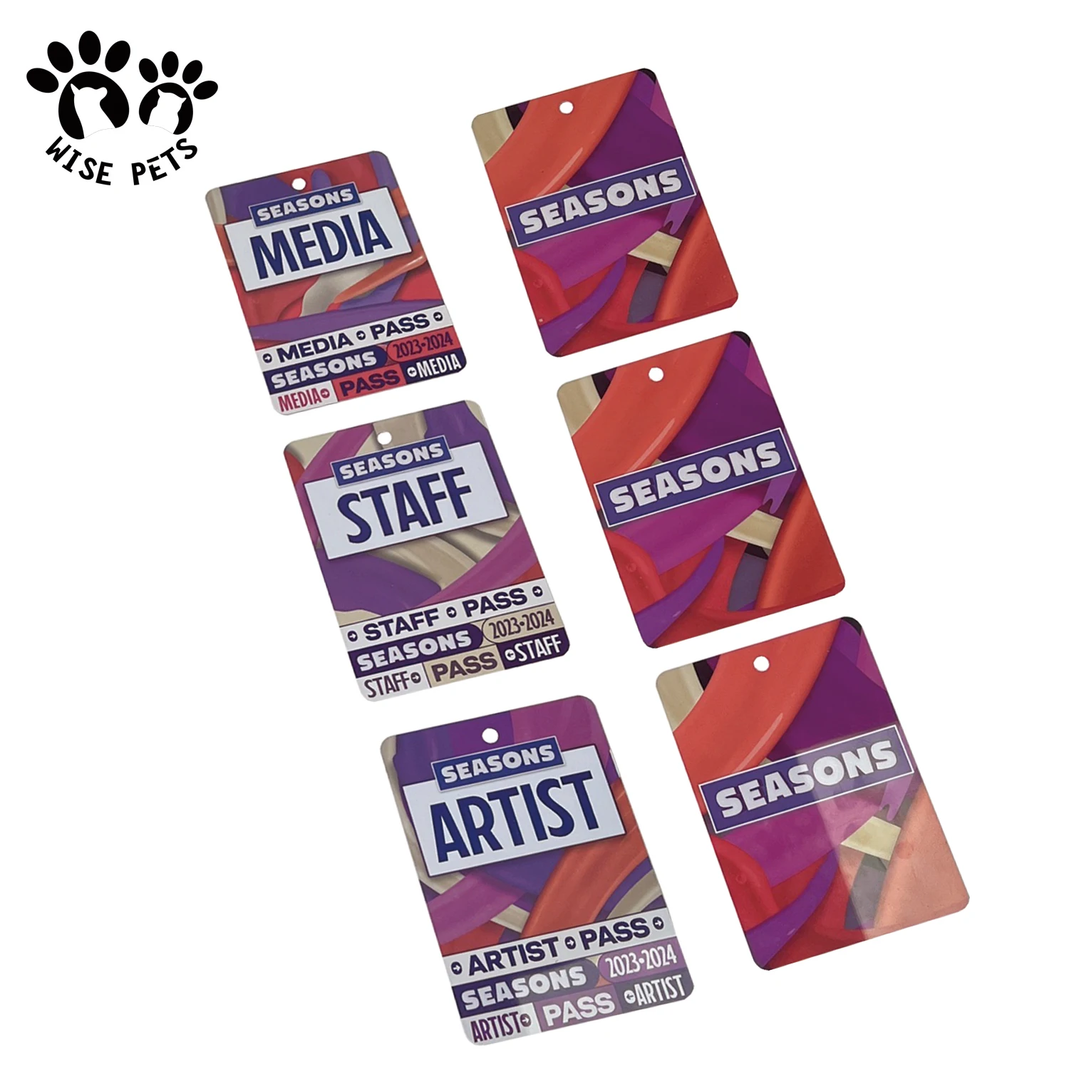 Custom Athlete Referee Coach Teacher Student Lanyard Print Logo PVC Plastic Name ID Badge Holder QR Code VIP Access Pass Card