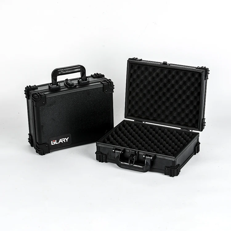 GLARY Stackable Profile Hard Shell case for Guns Box Durable Portable Aluminium Gun case Shockproof Gun case Box With Foam