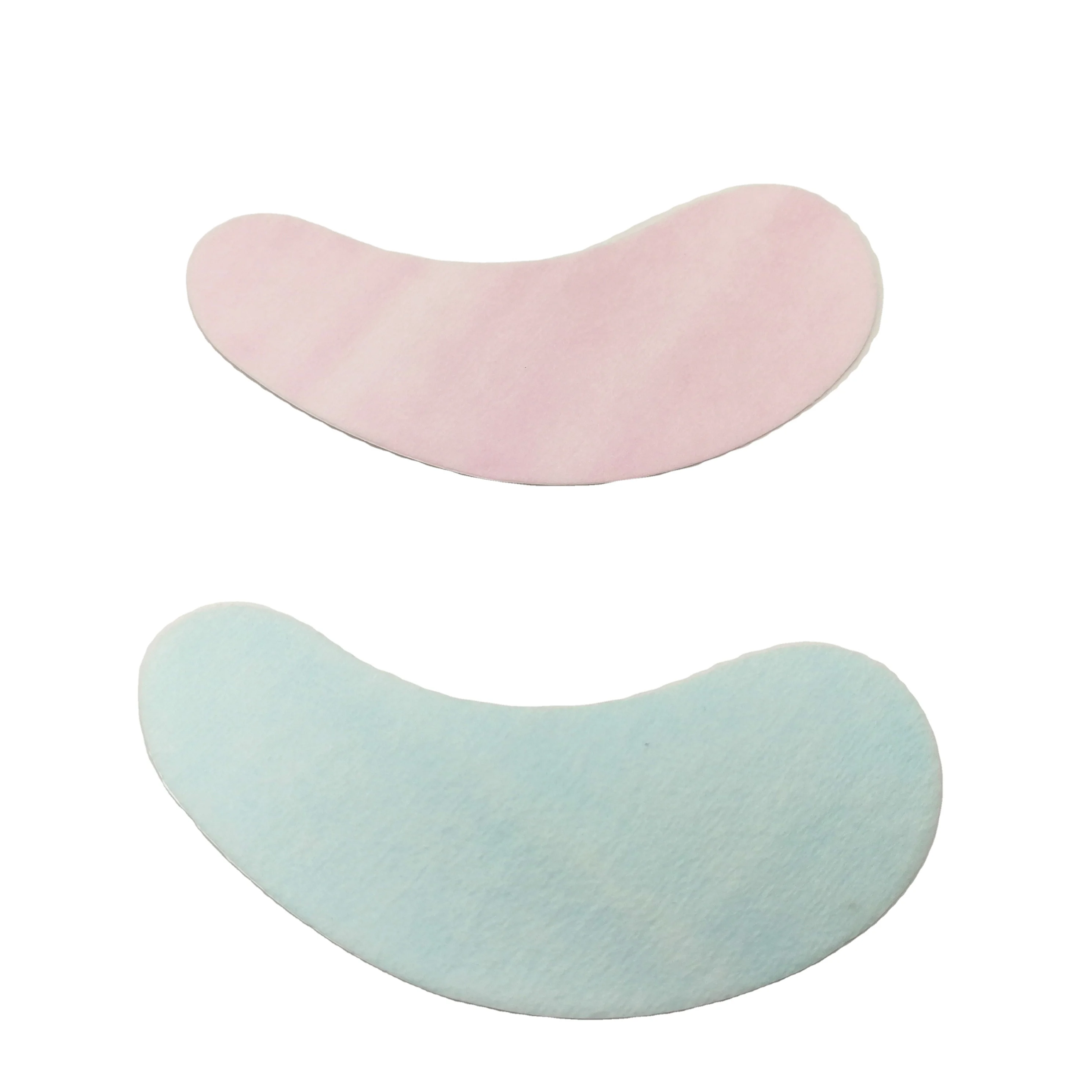 New arrival professional lint free white green pink under eye pads gel silicon eye patch for eyelash extensions eye gel pads