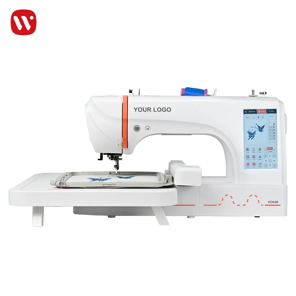 EOC06 OEM LOGO Small Household Automatic Mini Embroidery Machine With Cheap Wholesale Prices