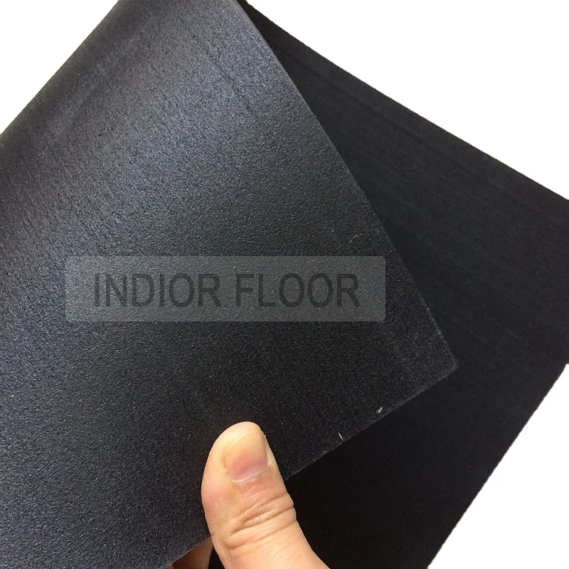 Noise Reduction Shockproof 12mm 15mm Thick Anti Slip Crossfit black Rubber Roll Gym Flooring Portugal