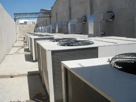 20tons american style air cooler rooftop packaged unit with inverter centrifugal fan