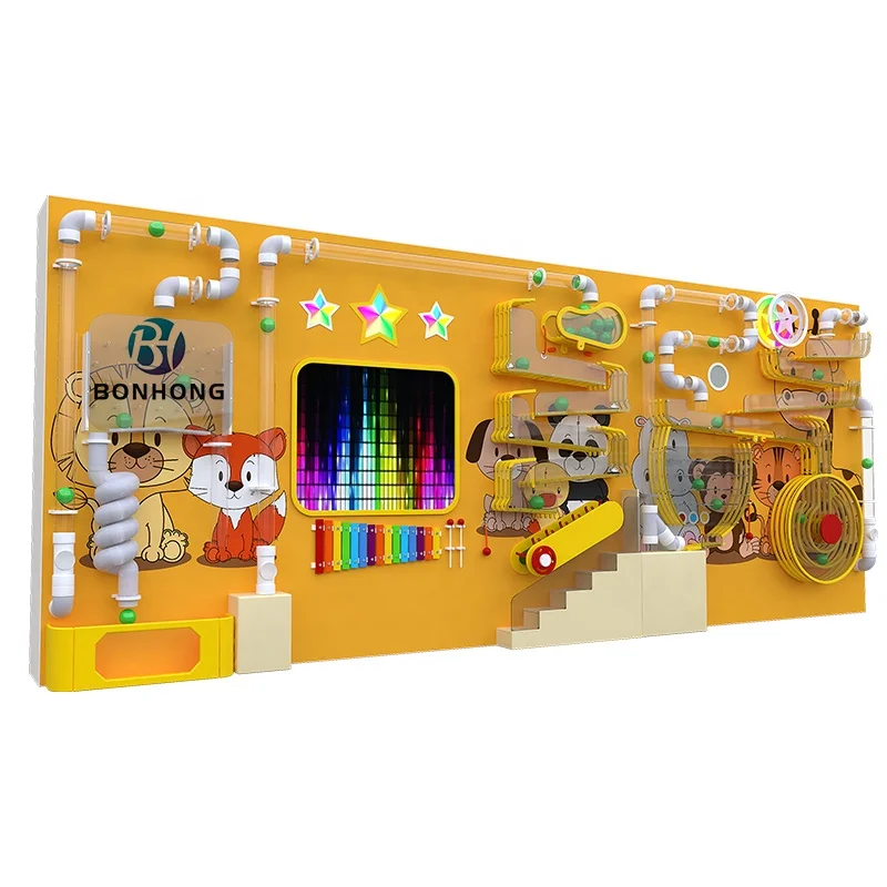 Bonhong Factory Direct Price Interactive Wall Play Panel Games Interesting Ball Game For Kids