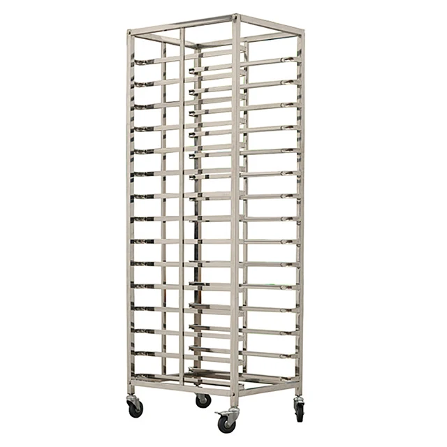 
Bakery Cooling Tray Trolley Stainless Steel Buffet Service GN Pans Rack Trolley 