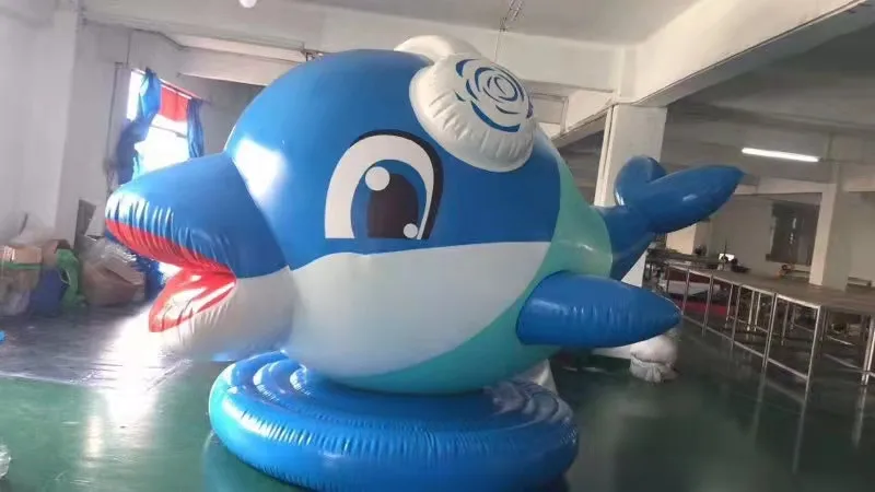 Advertising Inflatable cartoon cute big fish inflatable statue fish inflatable small animals fish for event decoration