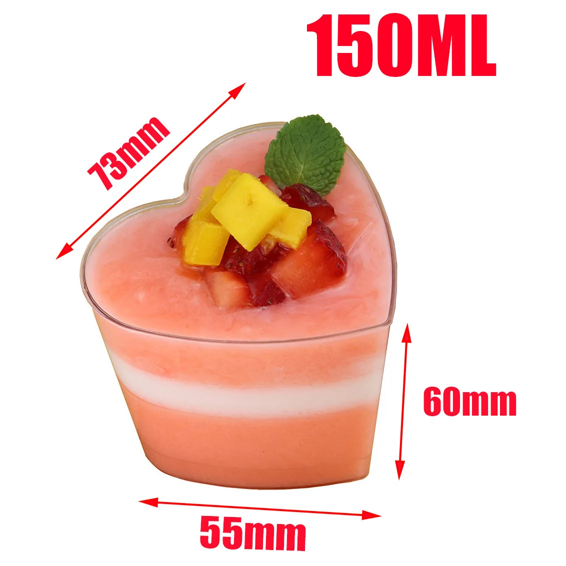 Mini dessert cup Mousse cake cups puddings jelly ice cream disposable plastic cups