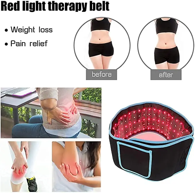 Professional Red Light Therapy 360 Arm Lazer Fat Reducing Pads Far Infared Lightening Full Body Lipo Laser Belt For Fat Lost