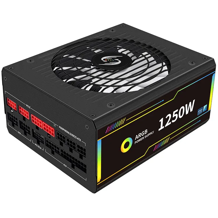 PCIE 5.0 pc power supply 1050w 1250w 80 plus gold desktop power supply full module atx pc power supply
