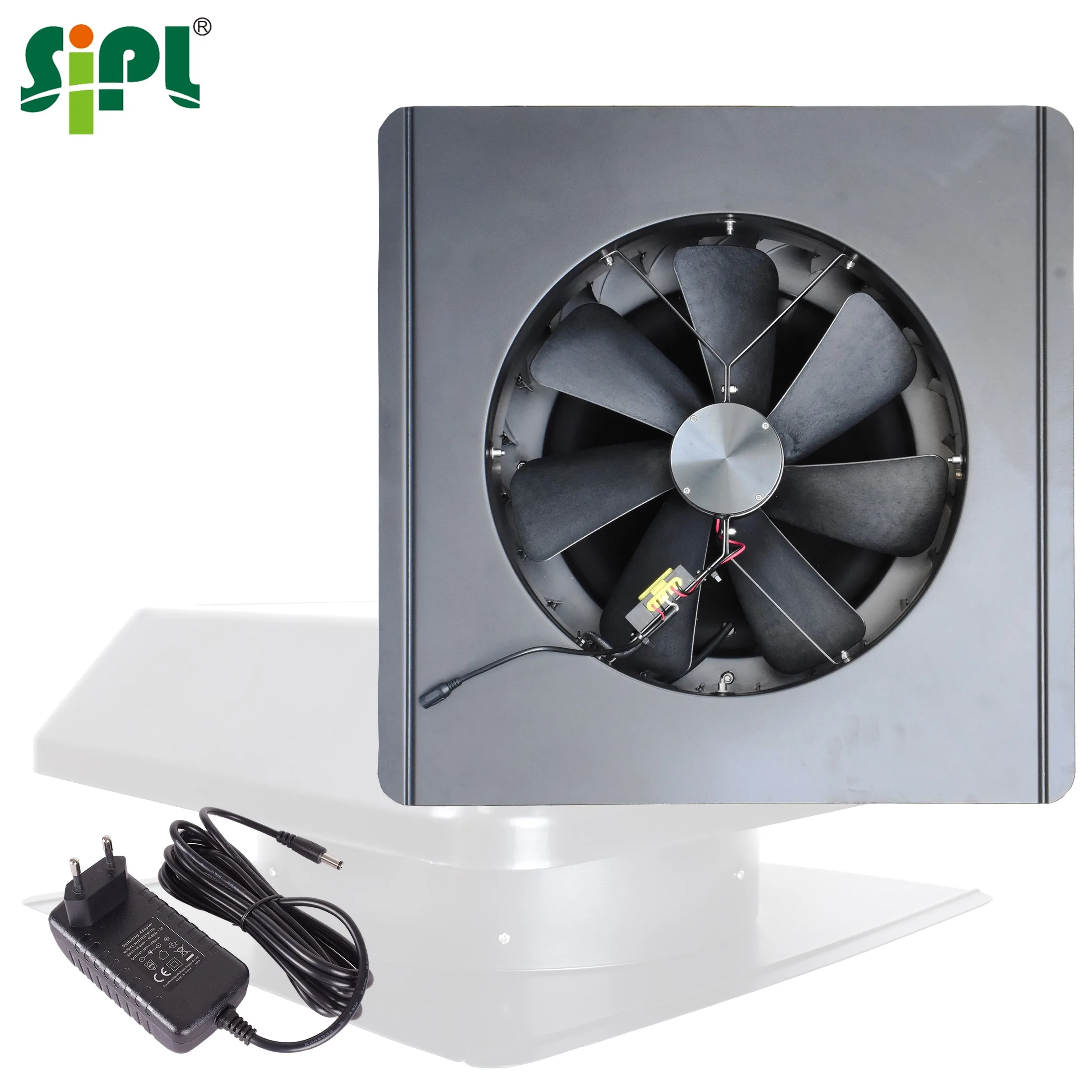 HVAC Vent Tool Sunny Day Night Roof Ventilation Attic Fan Heat Extraction 15W Solar Adapter Double Power Ceiling Air Cooling Fan