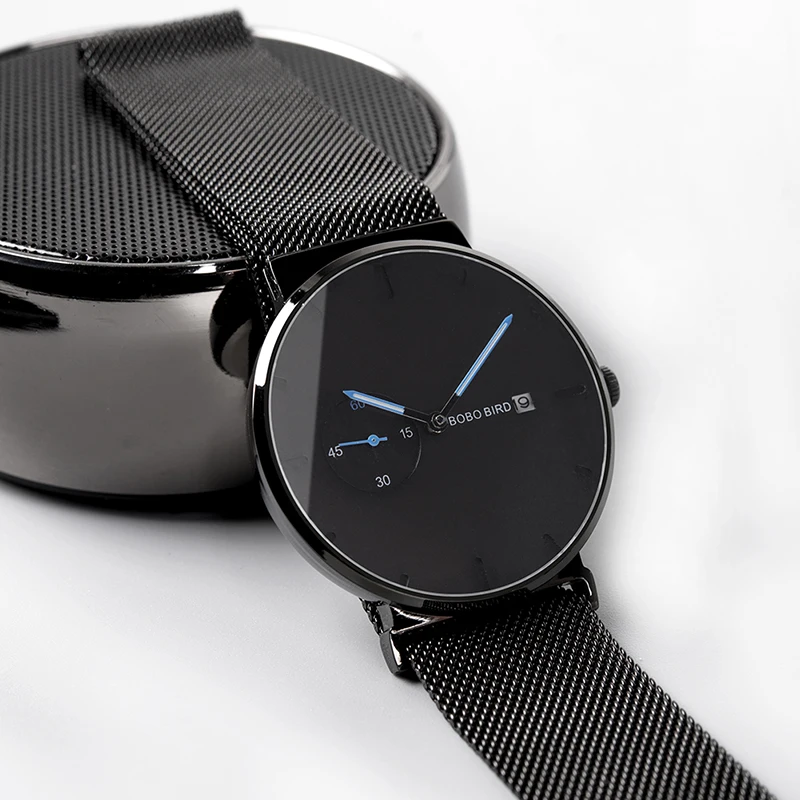  BOBO BIRD Oem водонепроницаемые часы из нержавеющей стали модные спортивные кварцевые с индивидуальным логотипом мужские Роскошные