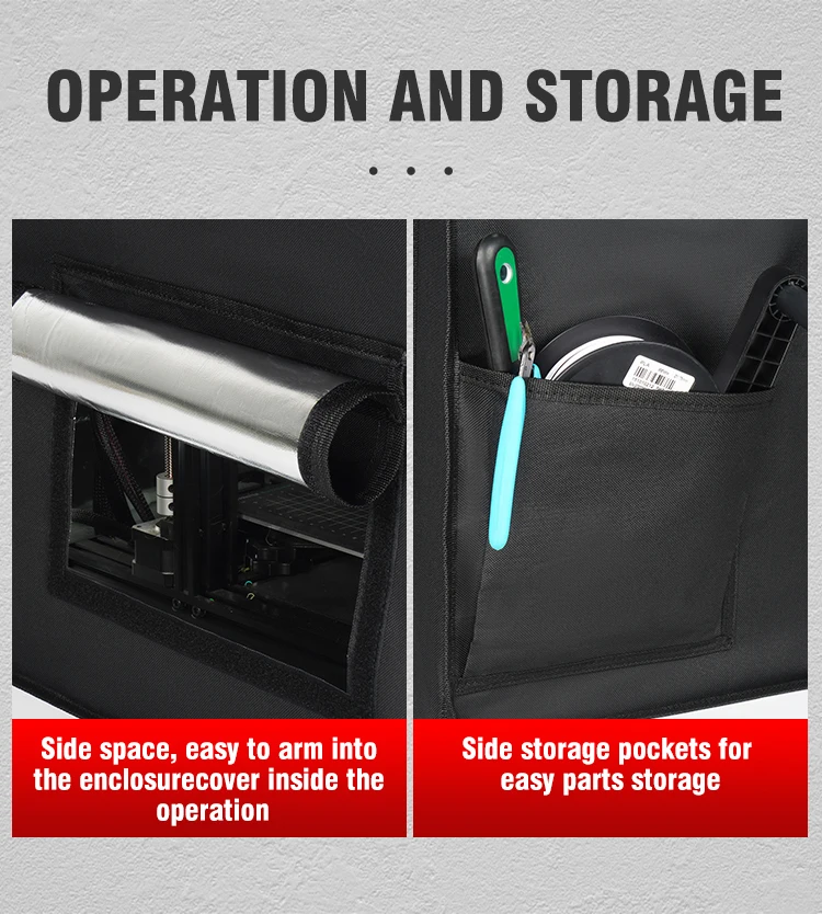 SUNLU 3D printer accessories big size 3D printer insulation Enclosure cover to maintain the printing temperature