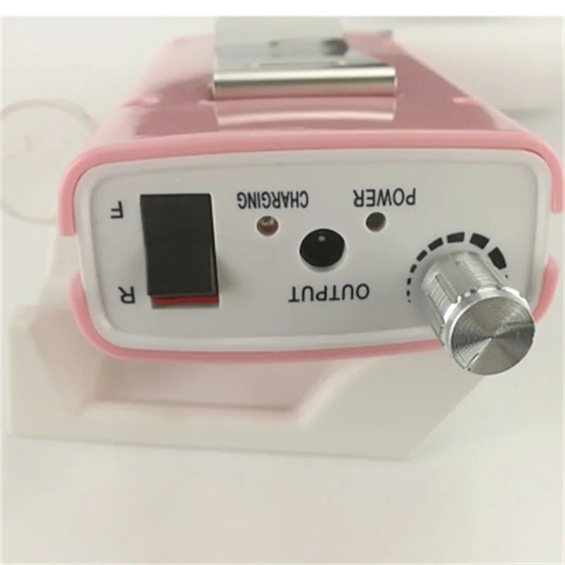 E File Nail Drill Machine with 6 Nail Bits for Acrylic Nail Gel Removing Polishing Machine