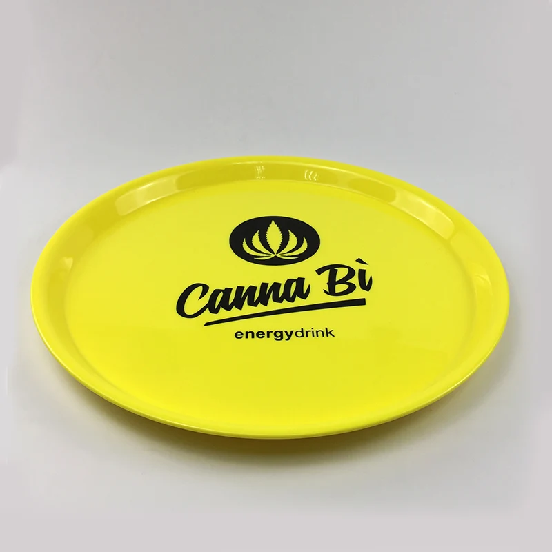 Wholesale Customized Beer Bar Cheap High Quality Beer Cap Plastic Blue White Round Anti Slip Tray