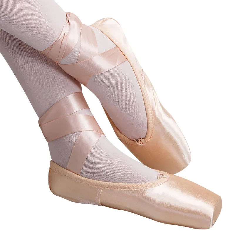  In-stock ready to ship wholesale full sole satin ballet pointe shoes for sale