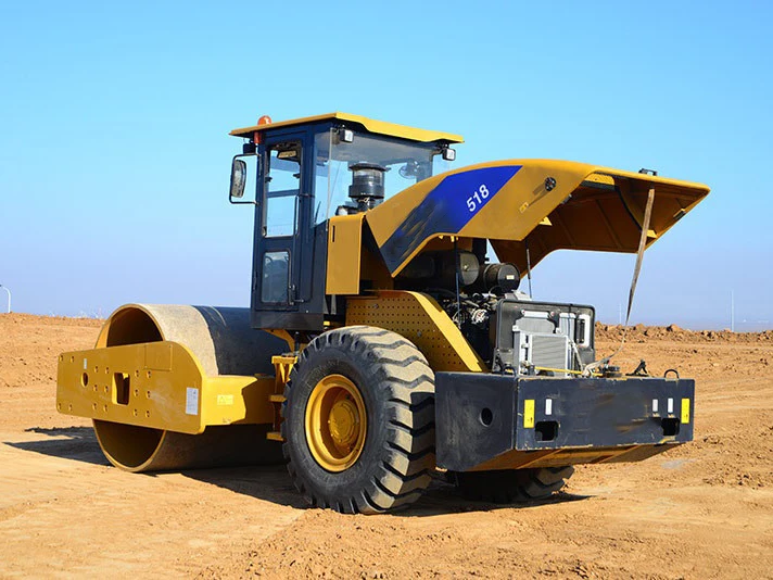 Shandong Qingzhou 18 Tons Single Drum Roller SEM518 Excellent Price with 8 Ton Diesel Engine and Core Components-Bearing Gear
