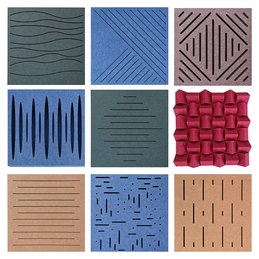 Inexpensive Prices PET Felt Top Acoustic Wall Panel Made With ASTM E84 Class A Certification 3d soundproofing panels for walls