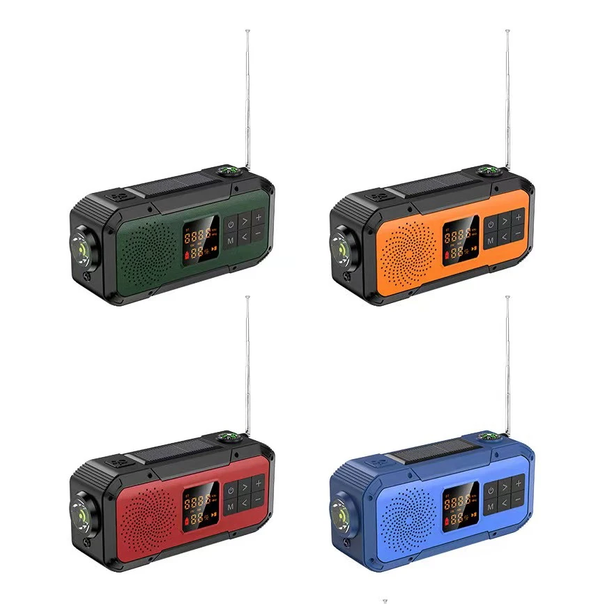 Портативное мини-радио D589, sd, FM, AM, DAB, tws, с солнечной зарядкой