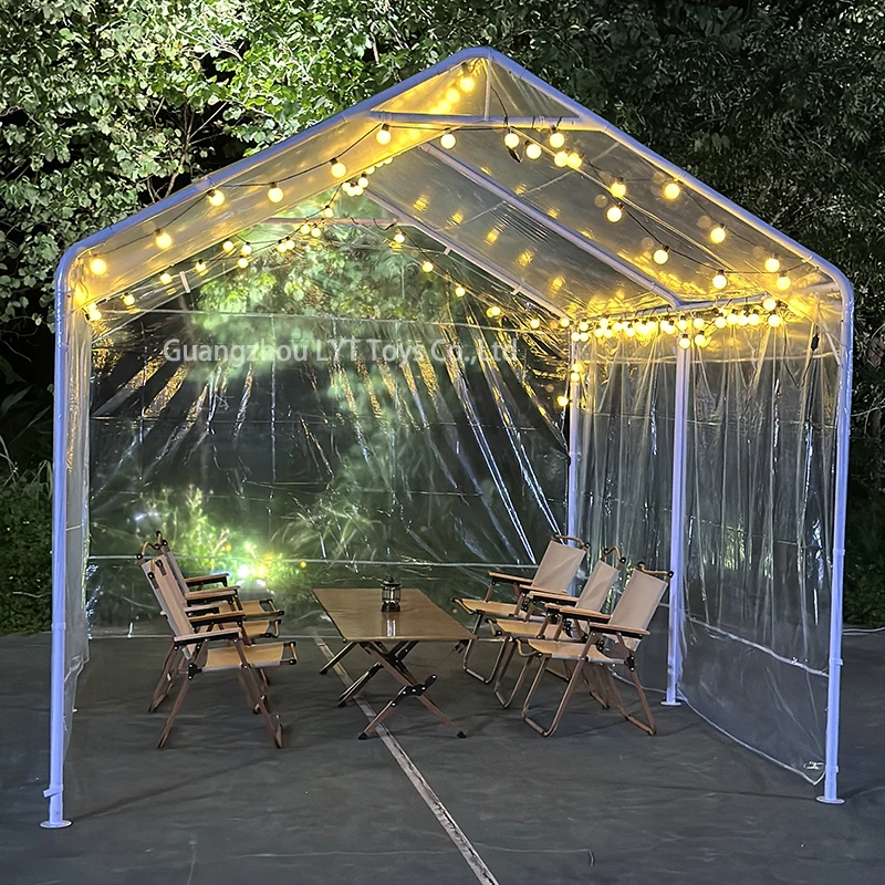 Outdoor Easy To Asseble Waterproof Car Parking Tent Steel Glamping Tents For Party