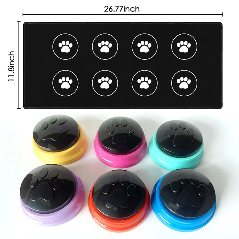 The factory dog buttons for communication set of 6 custom interactive button dog talking buttons for pet training communication